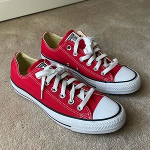NWOT Red Converse Chuck Taylor All Star Lo Sneaker